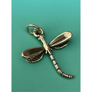 .925 Dragonfly Sterling Silver Jewelry Charm #garden